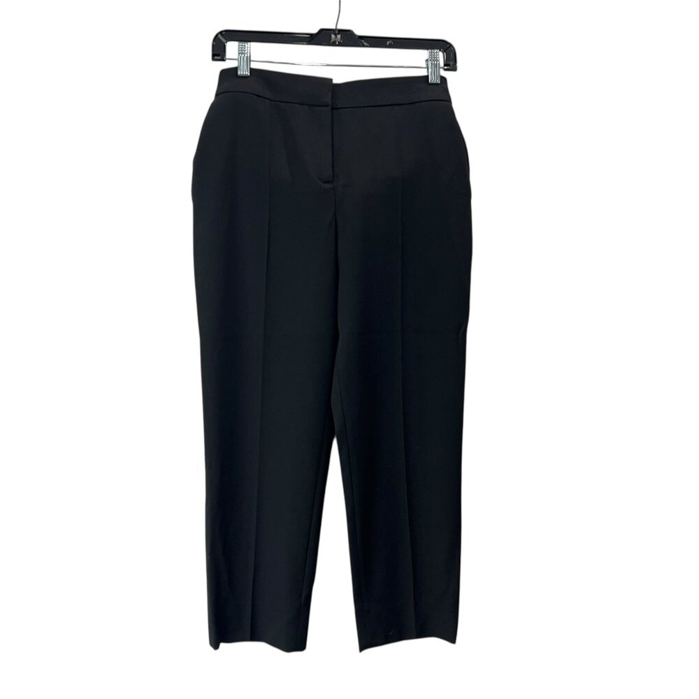 Balenciaga 2015 Fall Black Ankle Trouser Wool Buckle Pants size FR 38/6